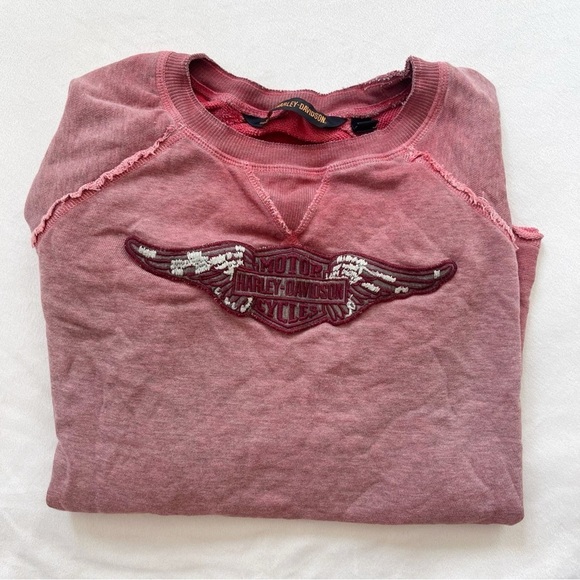 Vintage Y2K Harley Davidson Motorcycle Graphic Logo Crewneck Pullover Sweatshirt - Picture 3 of 11